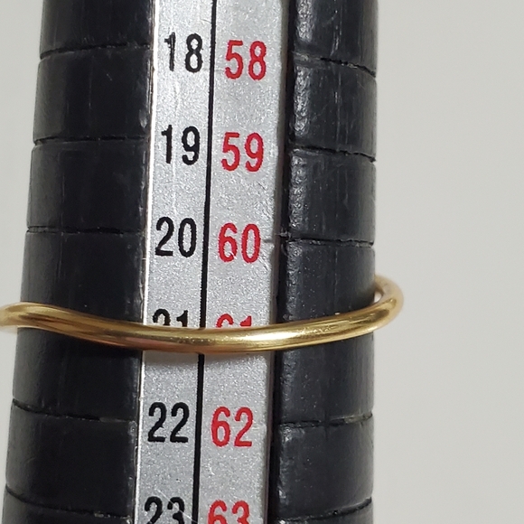 Artisanal Gold and Pink Quartz Wire-Wrapped Ring Size 9 - Picture 4 of 5